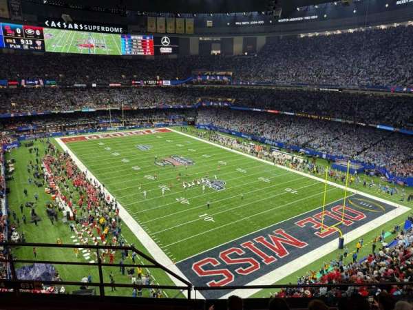 Caesars Superdome, section: 631, row: 5, seat: 20