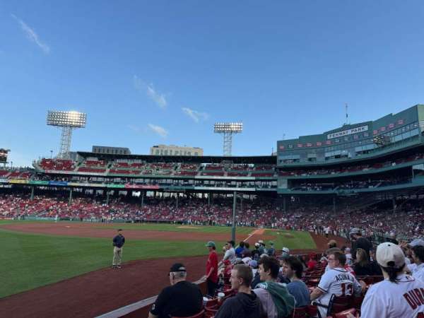 Fenway Park, section: Field Box 82, row: J, seat: 7