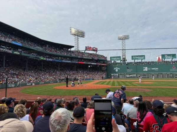 Fenway Park, section: Field Box 36, row: F, seat: 1