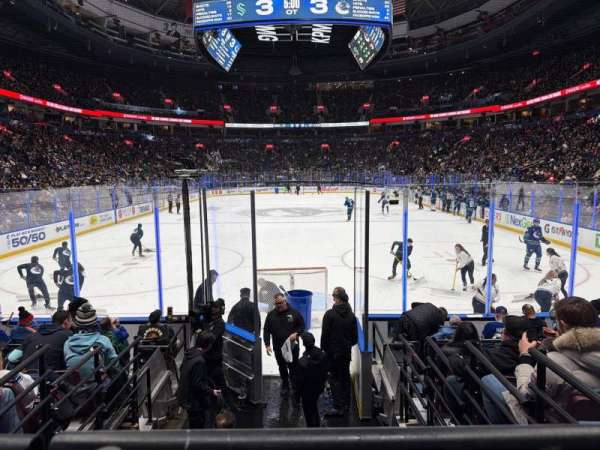 Rogers Arena, section: 122, row: 9, seat: 110