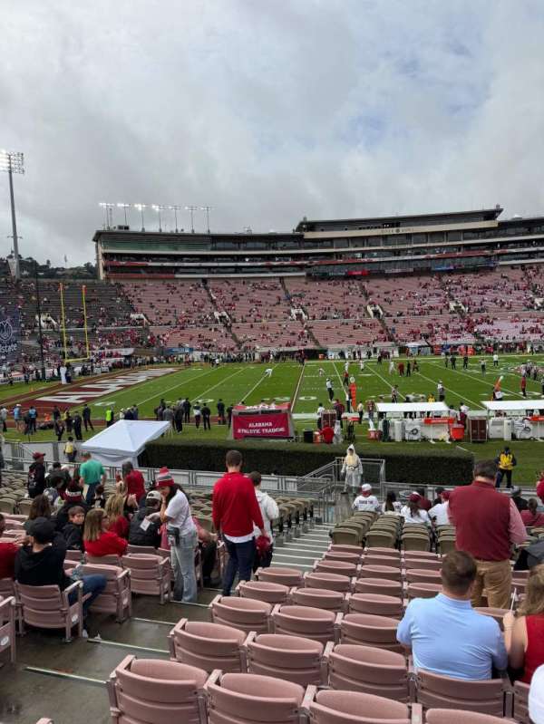 Rose Bowl, section: 3-h, row: 20, seat: 103