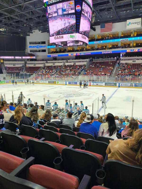 intrust bank arena, section: 115, row: P, seat: 8