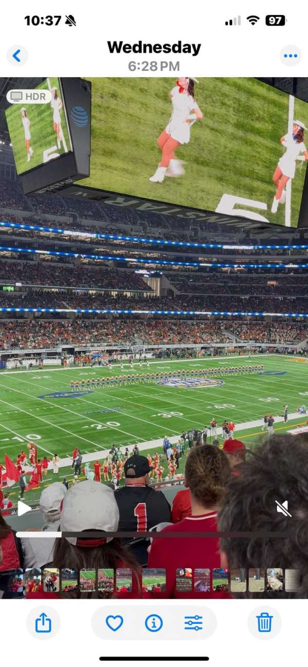AT&T Stadium, section: 215, row: 5, seat: 11