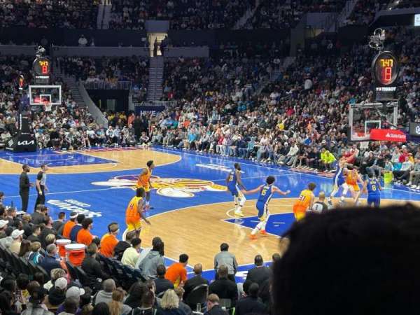 Spectrum Center, section: 102, row: O, seat: 15