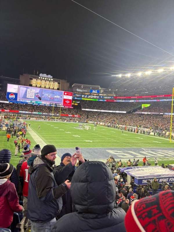 Gillette Stadium, section: 101, row: 29, seat: 1
