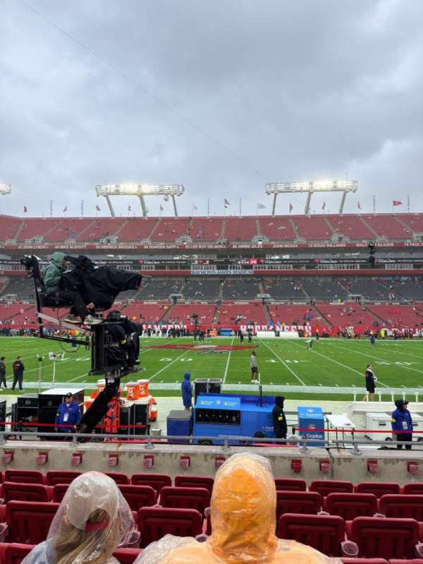 Raymond James Stadium, section: 111, row: G, seat: 10