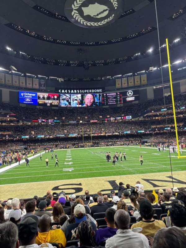 Caesars Superdome, section: 129, row: 11, seat: 9