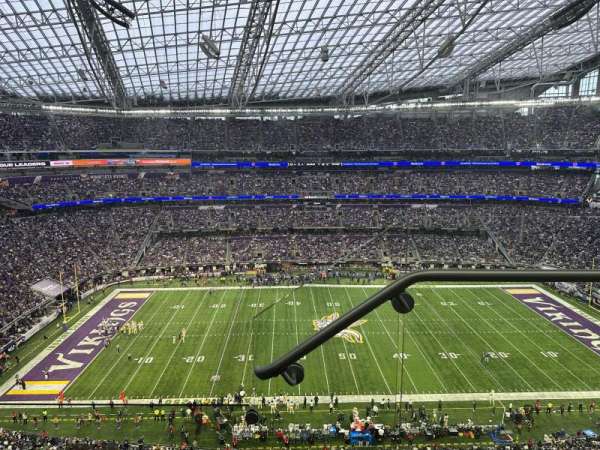 U.S. Bank Stadium, section: 313, row: 2, seat: 1