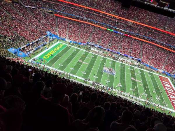 Mercedes-Benz Stadium, section: 340, row: 34, seat: 17