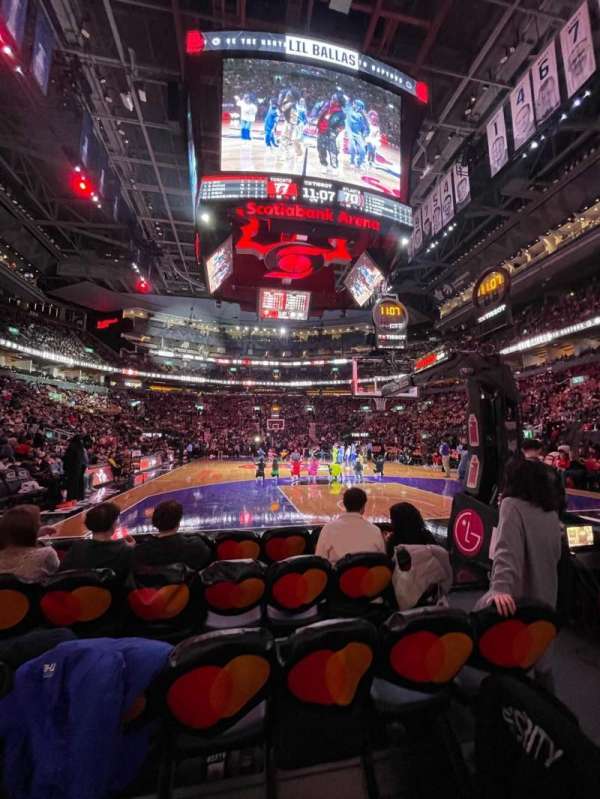 Scotiabank Arena, section: 114, row: B, seat: 6