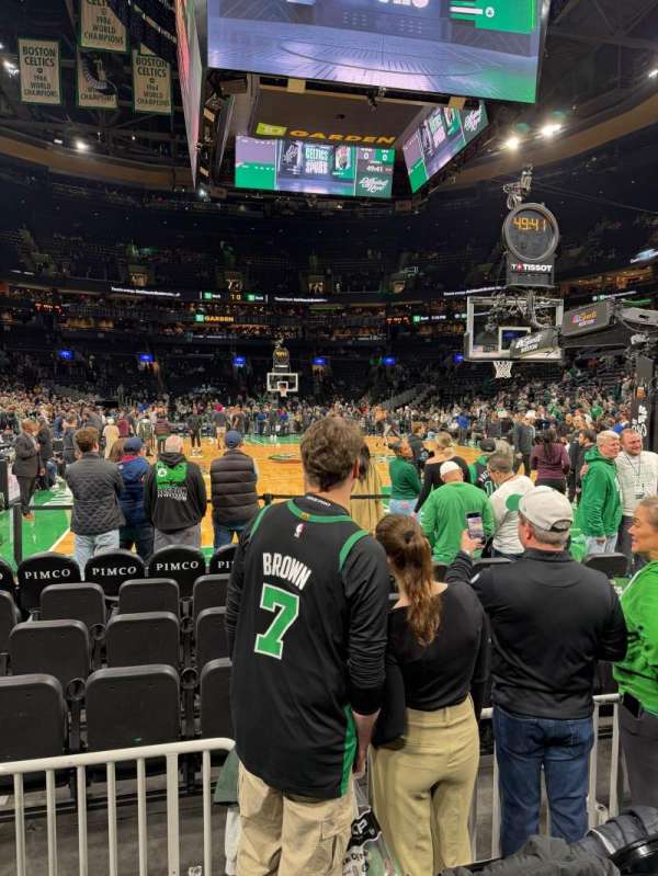 TD Garden, section: 18, row: D, seat: 13