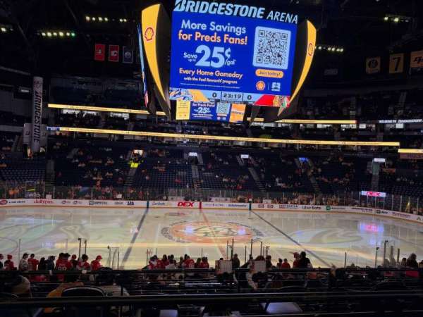 Bridgestone Arena, section: 115, row: K, seat: 6