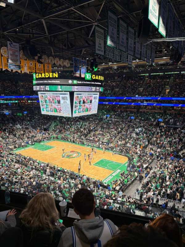 TD Garden, section: 313, row: 3, seat: 5