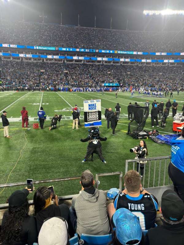 Bank of America Stadium, section: 134, row: 3, seat: 3