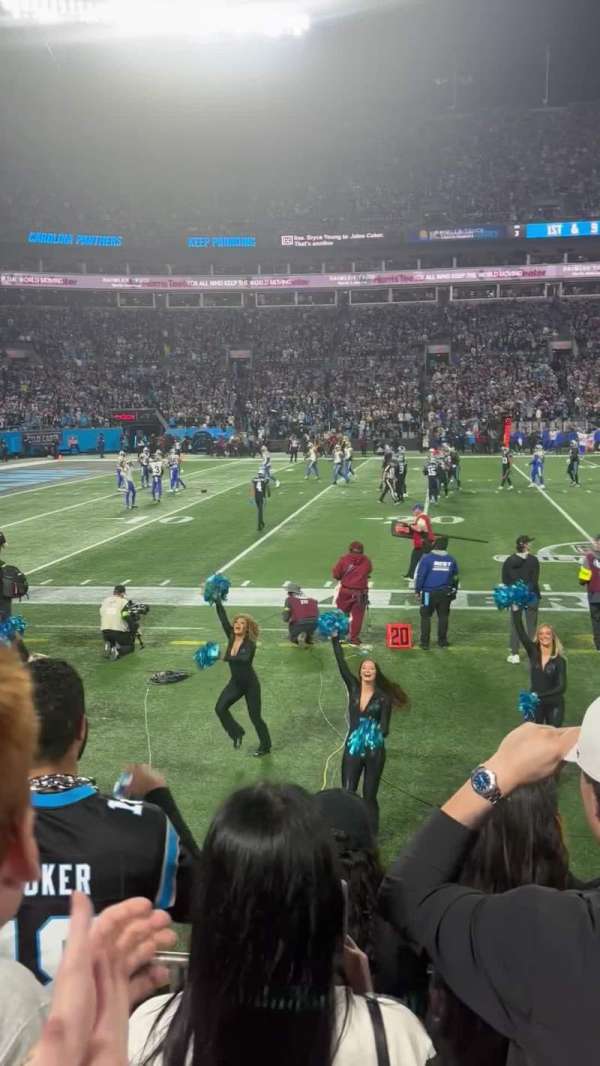 Bank of America Stadium, section: 134, row: 3, seat: 4