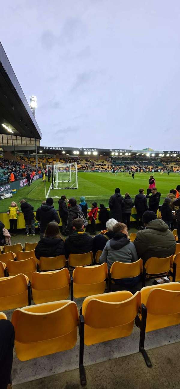 Carrow Road, section: O, row: F, seat: 228