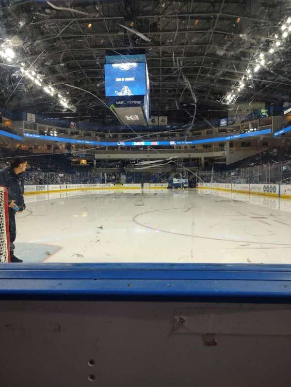 Total Mortgage Arena, section: 100, row: AA, seat: 3