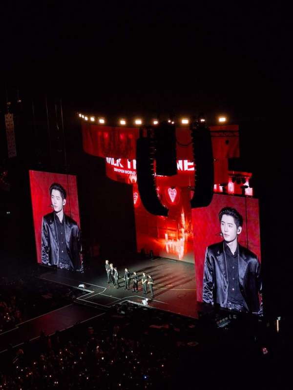 The O2, London, section: 418, row: G, seat: 883