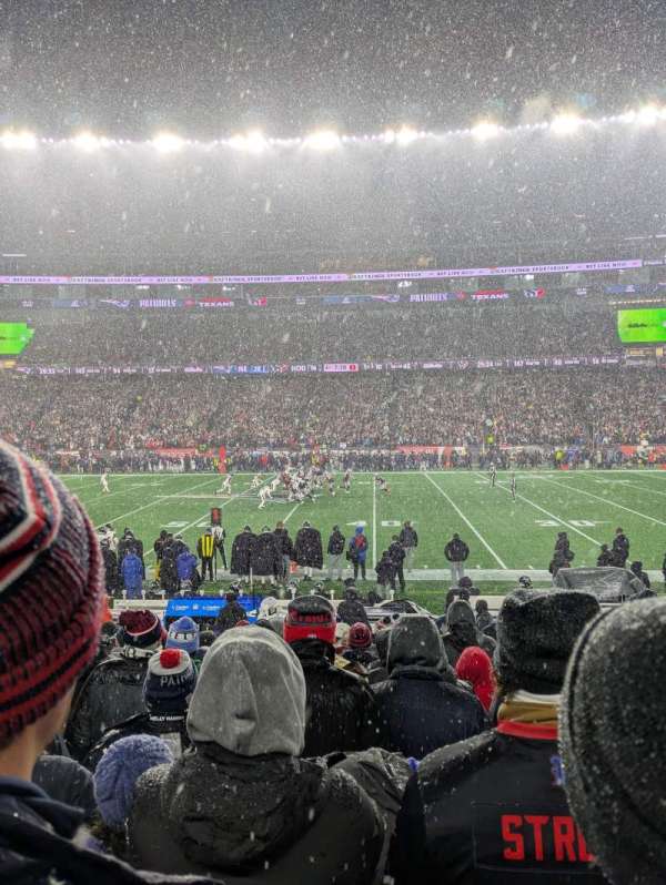 Gillette Stadium, section: 131, row: 13, seat: 4