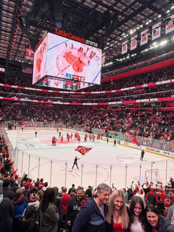 Little Caesars Arena, section: 104, row: 13, seat: 4