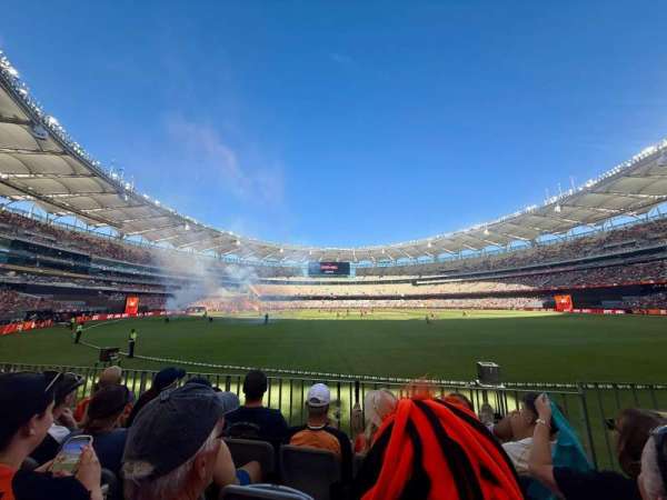 Optus Stadium, section: 129, row: 4, seat: 37