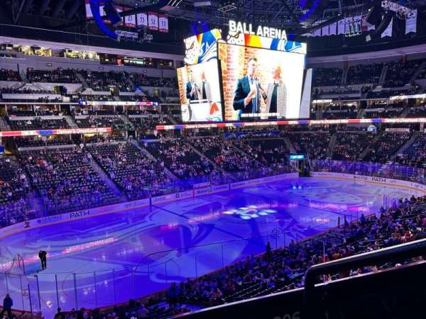 Ball Arena, section: 208, row: 3, seat: 1