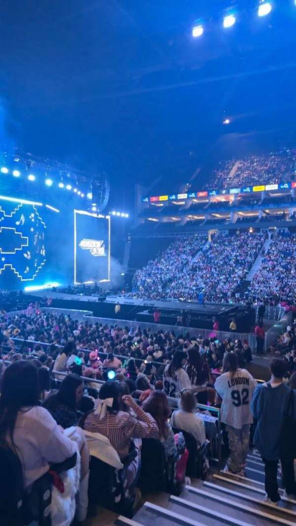 The O2, London, section: 102, row: N, seat: 70