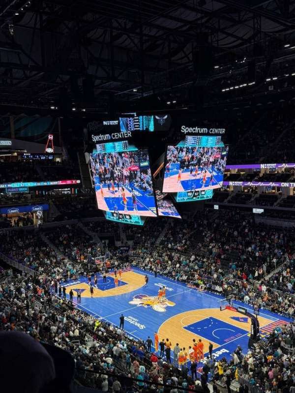 Spectrum Center, section: 204, row: B, seat: 7