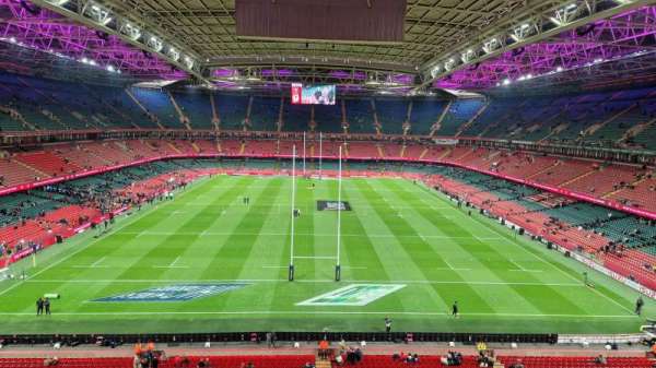 Principality Stadium, section: Un2, row: 30, seat: 9
