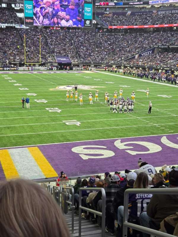 U.S. Bank Stadium, section: 101, row: 20, seat: 1