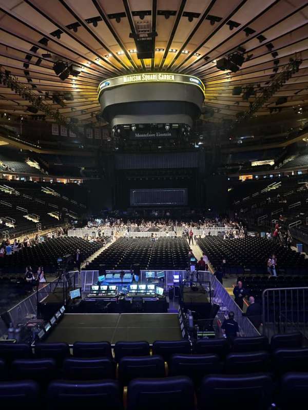 Madison Square Garden, section: 102, row: 11, seat: 13