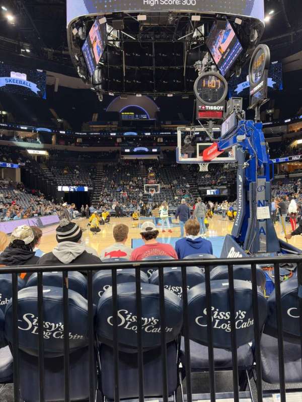FedEx Forum, section: 109, row: A, seat: 4