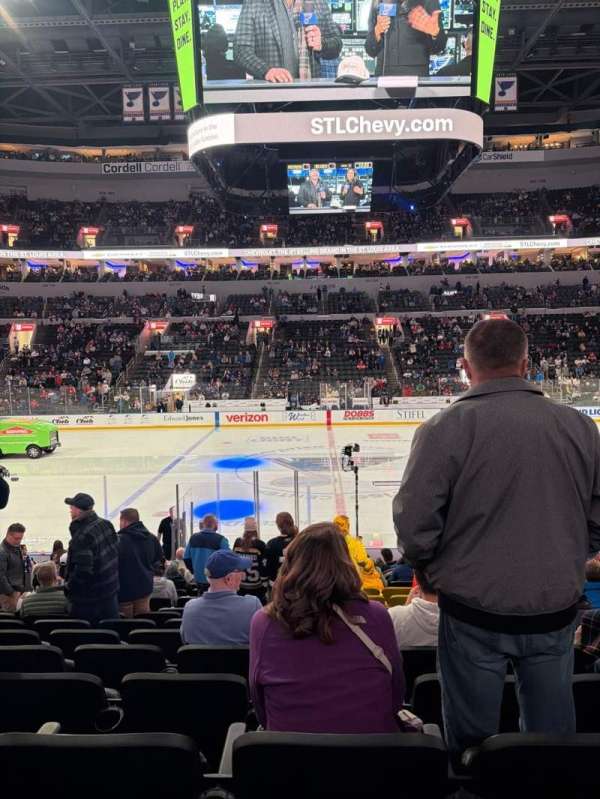 Enterprise Center, section: 116, row: Q, seat: 11