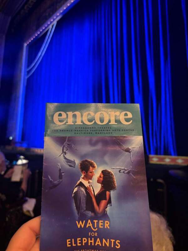 Hippodrome Theatre, section: Right Orchestra, row: D, seat: 8