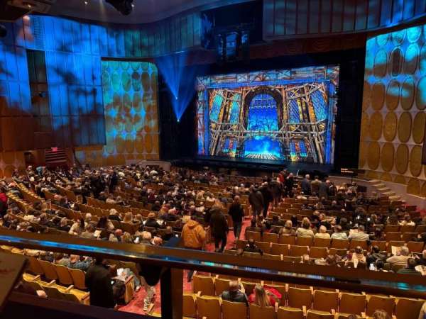 Fisher Theatre, section: Mezzanine RC, row: A, seat: 16
