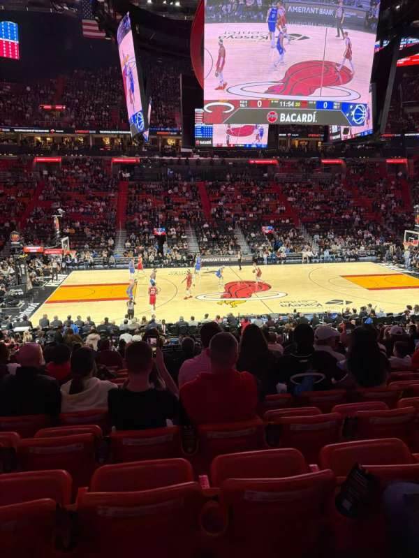 Kaseya Center, section: 107, row: 22, seat: 15