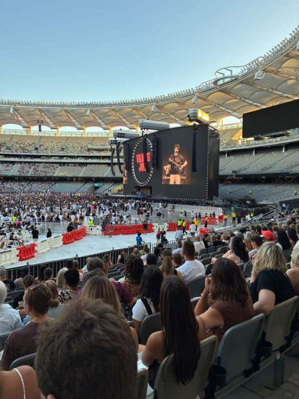 Optus Stadium, section: 120, row: 16, seat: 8