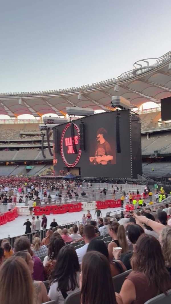 Optus Stadium, section: 120, row: 16, seat: 8