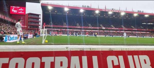 City Ground, section: F1, seat: 210