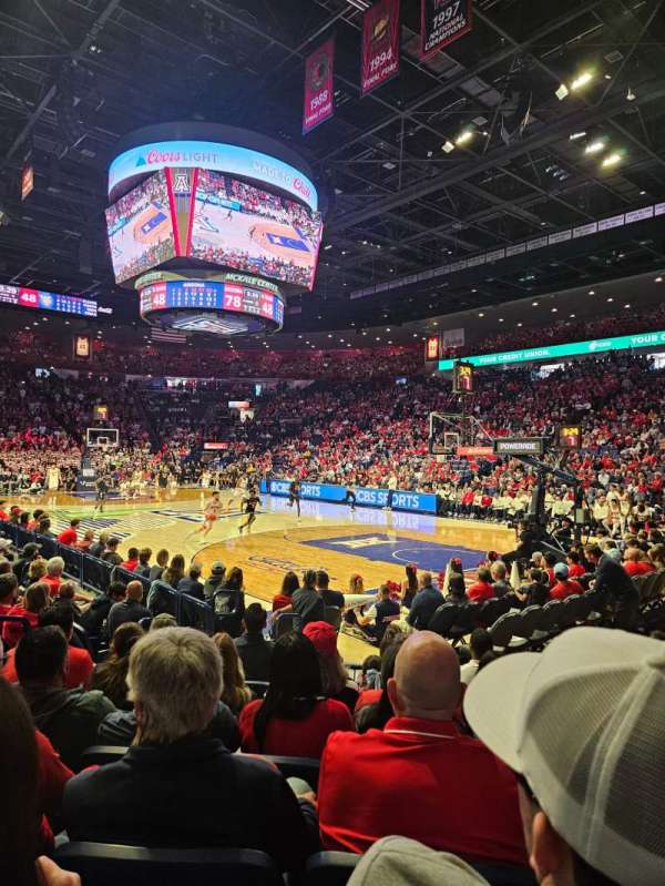 McKale Center, section: FL 12, row: 7, seat: 1