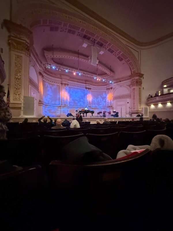 Carnegie Hall, section: Parquet L, row: K, seat: 15
