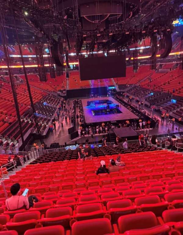 Kaseya Center, section: 101, row: 35, seat: 9