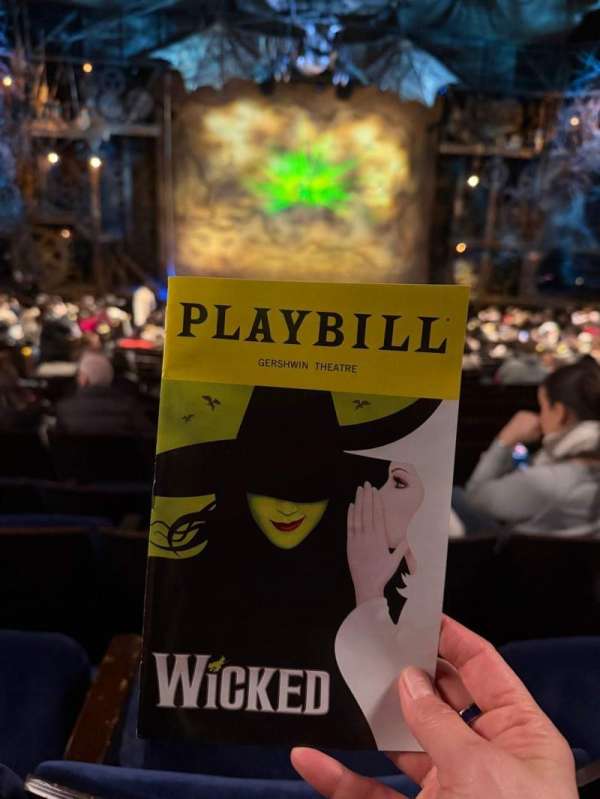 Gershwin Theatre, section: Orchestra C, row: U, seat: 104