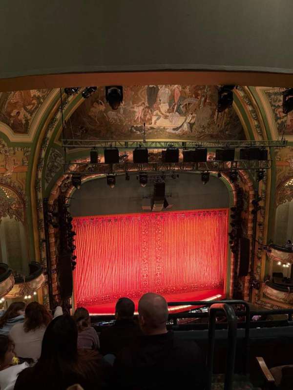 New Amsterdam Theatre, section: Balcony R, row: D, seat: 3