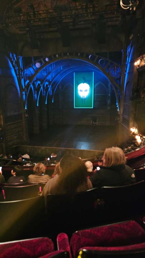 Palace Theatre, West End, section: Dress circle, row: E, seat: 11