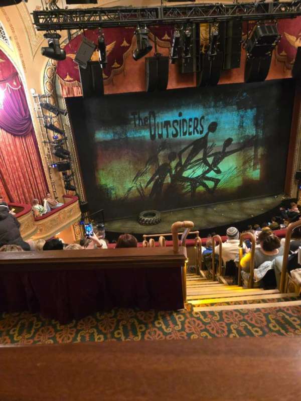 Bernard B. Jacobs Theatre, section: Mezzanine L, row: E, seat: 2