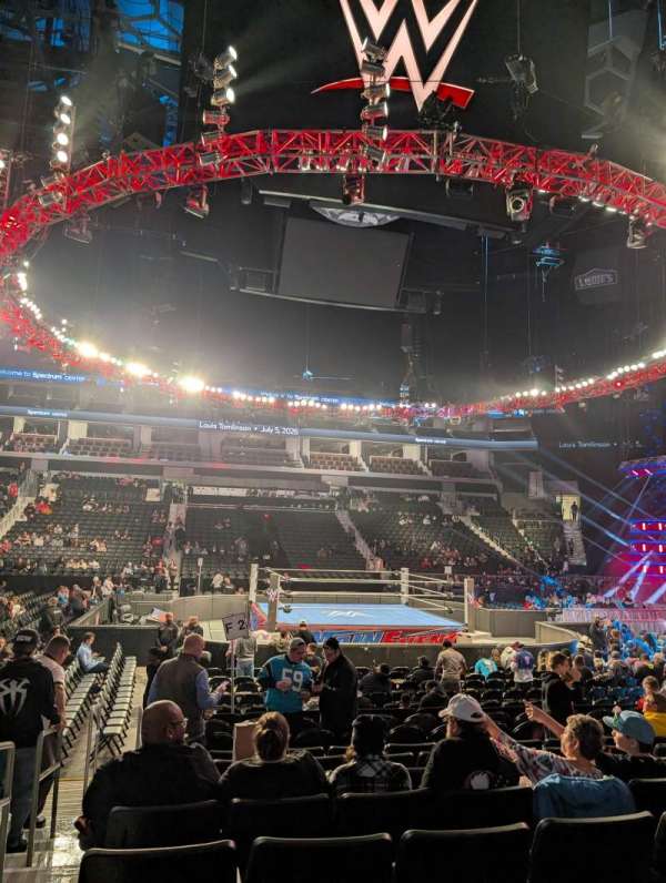 Spectrum Center, section: 114, row: J, seat: 22