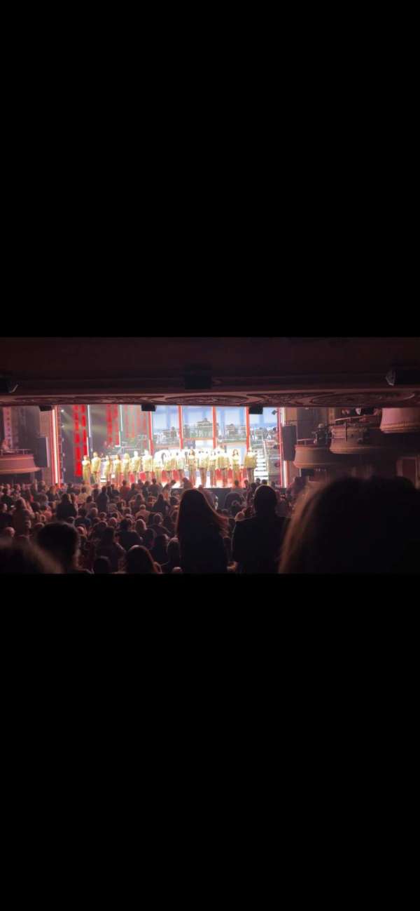 Imperial Theatre, section: Orchestra R, row: U, seat: 12