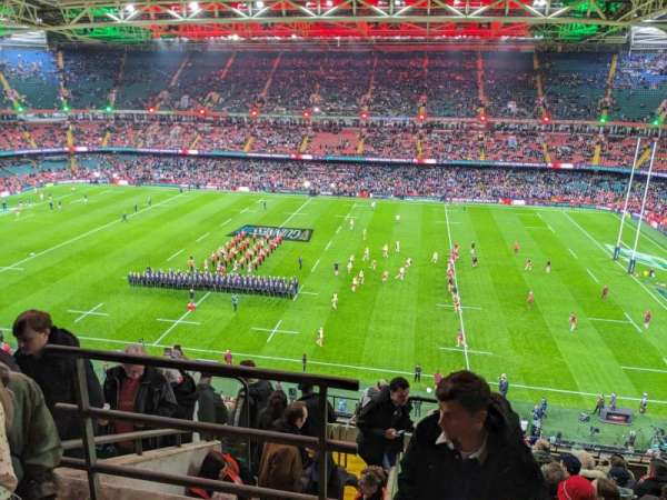 Principality Stadium, section: U7, row: 13, seat: 1