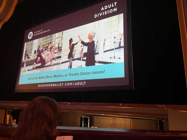 Carpenter Theatre, section: ORCH-R, row: B, seat: 6